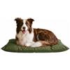 Italian Bed Linen Cuscino per Cani e Gatti - Cuscinone 100x60cm, Made in Italy- Letto per Cane di Taglia Grande, Media e Piccola - Cuccia Materasso Imbottito in Morbida Microfibra Verde Scuro