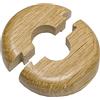 Unbekannt 403448 - Rosetta per termosifone, in legno massiccio incolore, 22/50 mm, 1/2, tipo di legno: rovere laccato