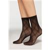 Calzedonia Calze Corte In Retina Rombi Eco Nero