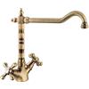 Argo 1870/10C mod.Rimini - Monoforo lavello bocca antica maniglia croce
