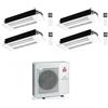 Mitsubishi CONDIZIONATORE MITSUBISHI QUADRI SPLIT CASSETTA 1 VIA MLZ-KP 9000+9000+9000+9000 BTU INVERTER MXZ-4F80VF4 A++