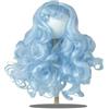 Parrucca per Bambole Capelli ricci azzurri