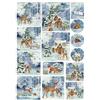 Carta di riso decoupage Winter Forest