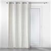 Douceur d'Intérieur, Tenda con occhielli (140 x 240 cm) Analia Naturale, Oscurante Velluto Relief