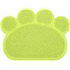 Atyhao Tovaglietta in PVC per Animali Domestici, a Forma di Zampa Cibo Tovaglietta per Acqua Tappetino per Gatti Tappetino per Lettiera per Cani in PVC Impermeabile Antiscivolo a Forma di Zampa(verde)