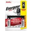 Energizer Pile ministilo AAA - 1,5V - Energizer max - blister 6 pezzi (unità vendita 1 pz.)