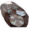 Generic ✿ BOHO MANDALA etno STONE ✿ orecchini gancio lungo
