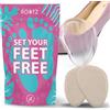 BACK TO ROOTZ Cuscinetti per avampiedi Premium in Memory Foam. Cuscinetti metatarsali adesivi per le scarpe. Trova sollievo da dolori, dai tacchi alti e scarpe scomode (Memory foam)