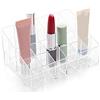 TRIXES Organizer trasparente trucco 24 scomparti | Espositore per cosmetici, skincare, profumi e prodotti di bellezza. Accessorio beauty.