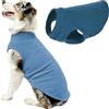 Gooby Gilet per cani in pile elasticizzato, taglia 3XL, blu acciaio