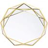 HNJKJEU Vassoio a Specchio Oro in Vetro per Profumo, Gioielli, Cosmetici - Portagioie Ottone, Organizer per Trucco Vanità, Comò, Bagno, Camera da Letto