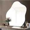 Sqinor Specchio Irregolare da Parete Moderno - Specchio Adesivo Asimmetrico Specchi Decorativi da Parete per Soggiorno, Bagno, Camera Da Letto, Ingresso