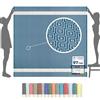 Flora Furora furora HOLIDAY Telo Mare Grande cotone 200x200 cm XXL GIGANTE | Telo Spiaggia antisabbia - Coperta Pic Nic - Pareo Asciugamano Mare spugna | Fouta Beach Towel lungo, frange angoli, Uomo Donna Ragazzi