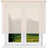VIEWTEX Tenda a Rullo Screen 10% Grado di Apertura Beige 120 x 250 cm - Made in Europe - 5 Anni di Garanzia