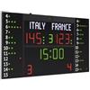TS24 Tabellone Segnapunti Multisport Con Pannelli Laterali Per Il Numero E Falli Di 12 Giocatori, Cod.fc54h25n12a1 Art.3045425n12a1 Omologato
