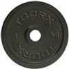 Toorx Fitness Disco Ghisa Nera - 0,5 kg. Ø Foro 25 mm. Linea Toorx cod. DGN-05