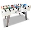 Garlando Calcio Balilla Goleador White con Aste Rientranti, Gambe Pieghevoli - Piano di Gioco in Vetro- biliardino Garlando SC288423