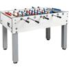 Garlando Calciobalilla G500 Weatherproof Bianco con Aste Rientranti- biliardino Garlando con 50 Palline e Copertina Impermeabile in Omaggio cd.G500WBIRCLA