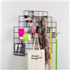 Griglia TP K03 espositore a muro con 2 mensole in plex e 4 portablister porta blister nero