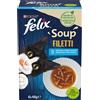 Felix Soup Filetti Cat Busta Multipack 6x48G MIX PESCE