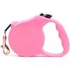 SHINE Estensione Cane Cavo Retrattile Cane/Cucciolo/Gatto Auto Retract Cavo/Guarnizione 5M Lungo 20 kg (Rosa)