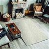 ECOMMERC3 Exclusive - Tappeto soggiorno a pelo lungo, bianco, 80 x 150 cm, con texture morbida e molto imbottita | Tappeto in poliestere e iuta sul retro