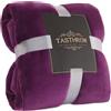TASTHROW Coperta Vellutata in Pile(Viola, 150x200cm)