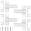 AMJKEJI 4 Pezzi Chiusura di Sicurezza per Porta Finestra, Window Sash Jammers in Lega di Alluminio, Serratura di Sicurezza Finestra Porta, Blocca Porta e Finestra di Sicurezza per Bambini Home Office