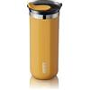 WACACO Octaroma Grande Tazza Termica Caffe con Isolamento Sottovuoto, 15 fl oz (435ml), Bicchiere da Viaggio in Acciaio Inossidabile a Doppia Parete con Coperchio, Giallo