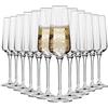 Krosno Bicchieri Calice Flute Champagne Spumante Vetro | Set di 12 | 180 ML | Collezione Avant-Garde | Ideale per Casa Ristorante Feste e Ricevimenti | Adatto alla Lavastoviglie