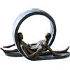Casablanca modernes Design Casablanca Design Scultura in resina bronzo, grigio, altezza 22 cm