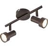Briloner Leuchten Faretto da soffitto a LED, rame antico, 2843-021