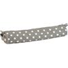 Hobby Gift Custodia esclusiva per ferri da maglia, astuccio per uncinetto, accessori per maglieria, astuccio 12 x 41 x 7,5 cm, pois grigi