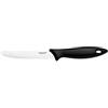 Fiskars Coltello per Pomodori, Essential, Lunghezza Totale: 23 cm, Acciaio Inox / Plastica PP, Nero, 1065569
