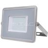 V-TAC VT-50 21464 Faro Faretto Proiettore Led 50w Chip Samsung G2 Luce Naturale 4000k Corpo Grigio