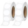 Vicloon Etichette Adesive, 25mm 1000Pcs Rotonda Tenuta Etichette, Adesivi a Punti Colorati, Autoadesive Colorate a Punti, Adesivi Rotondi per vestiti, cartelle e calendari (Bianco)