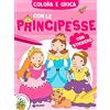Giunti Psychometrics Colora e gioca con le principesse. Con adesivi. Ediz. a colori