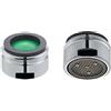 Schläfer 160016 | Aeratore Rubinetto Anticalcare M24, Filetto Esterno M24X1, Compatibile con Aeratore Neoperl, Risparmio Acqua fino al 70%, Confezione da 2 Pezzi