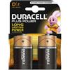 Luci da Esterno DURACELL Batteria Plus Power LR20 Torcia D Confezione 2pz
