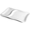 LUBIANA Gourmet piatto rettangolare 2 scomparti cm 37x24