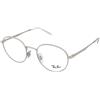 Ray-Ban RX3681V 2501 | Occhiali da Vista Graduati | Prova Online | Unisex | Metallo | Tondi | Argento | Adrialenti
