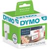 DYMO ROTOLO 320 ETICHETTE DIM.54X70MM DISCHETTI X LW 990150