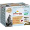 Almo Nature HFC Natural Light Meal per Gatti da 4x50 gr Gusto Tonno e Gamberetti