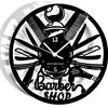 Instant Karma Clocks Orologio da Parete Barber Shop Barbiere Parrucchiere Idea Regalo Salone Bellezza Accessori Uomo, Nero Legno, 30cm