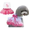 Izefia Cane Vestito di Lusso Cucciolo Gonna Vestiti per Cani Principessa Abiti da Sposa Abito da Sera Gonna Tutu Vestito Bowknot per Piccola Ragazza Cane