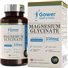 Gower Health & Fitness GH Magnesio Bisglicinato | 120 Magnesio Glicinato Capsule - 250mg Magnesium Elementare per Dose | Non-OGM, Senza Glutine e Allergeni | Prodotto nel Regno Unito