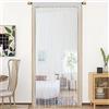 HSYLYM Tenda per Porte e Finestre - Decorazioni per Stanze, Pareti, Armadi, Feste e Mobili - Design di Un Pezzo 90x245cm Bianco