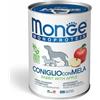 Monge Monoprotein Coniglio Con Mela Cibo Umido Per Cani Adulti 400g