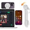 CloudValley Supporto per Laptop MacBook | Continuity per la fotocamera | Panoramica scrivania | Il tuo iPhone Diventa la tua Webcam | per iPhone MagSafe e Portatili Mac, Monitor Mount Stand, Argento