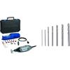 Dremel 3000 Utensile Multifunzione Rotativo, 1 Complemento, 25 Accessori per Intagliare, Incidere, Fresare & 628 Set di 7 Punte per la Foratura di Precisione
